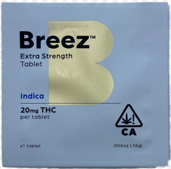 Breez - INDICA, 20 MG THC Main Image