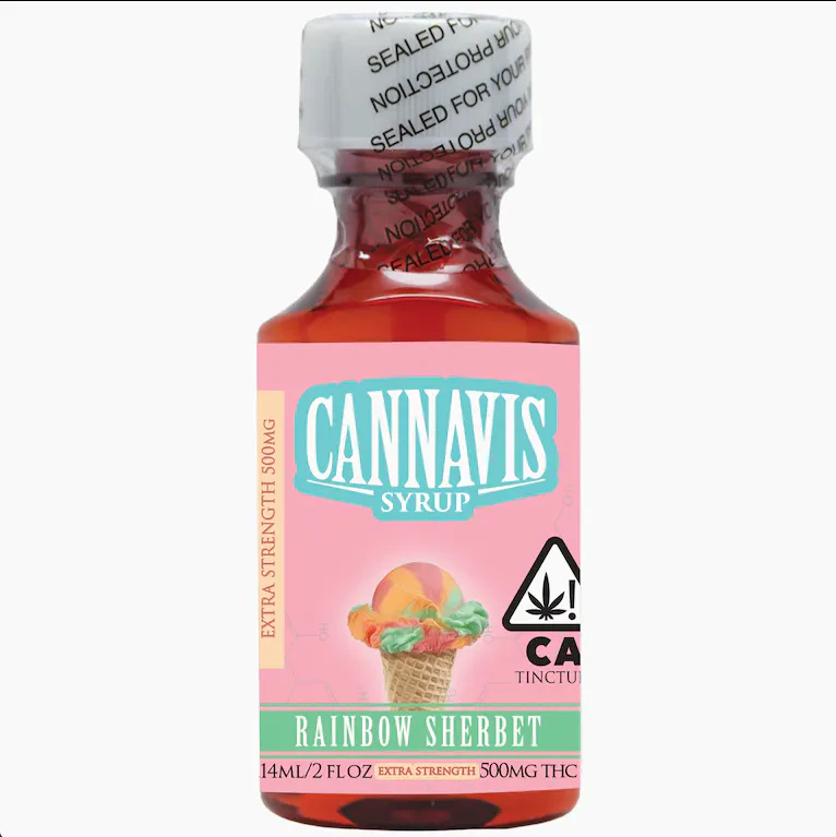 Cannavis - 500MG RAINBOW SHERBET EXTRA STRENGTH SYRUP Main Image