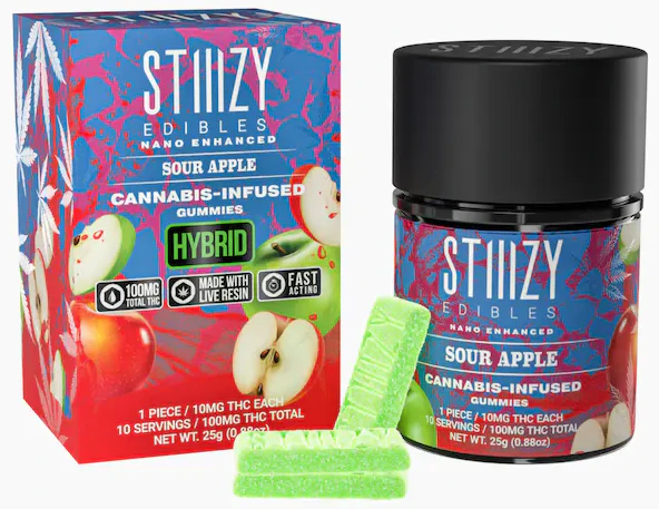 Stiiizy - SOUR APPLE NANO GUMMIES Main Image