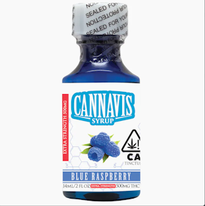 Cannavis - 500MG BLUE RASPBERRY EXTRA STRENGTH SYRUP
