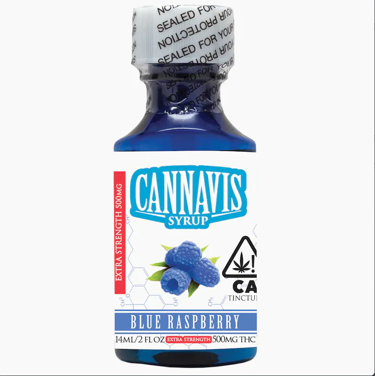 Cannavis - 500MG BLUE RASPBERRY EXTRA STRENGTH SYRUP Main Image