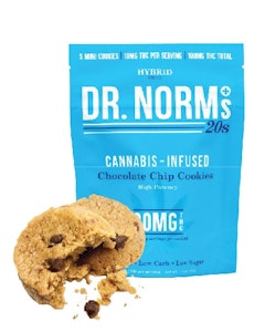 Dr. norms - CHOCOLATE CHIP COOKIES 20MG COOKIES (5 COOKIES)