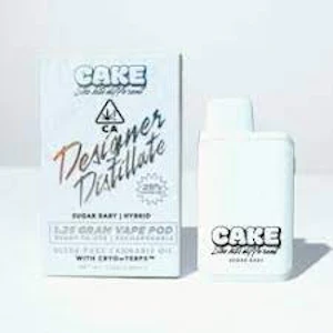 Cake - CAKE - DD POD - 1.25 GRAM RECHARGEABLE - SUGAR BABY